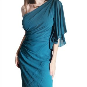 Tadashi Shoji blue evening dress